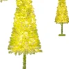 180 cm Künstlicher Weihnachtsbaum mit Beleuchtung in Grün