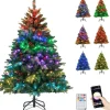 150 cm Künstlicher Weihnachtsbaum mit Beleuchtung in Grün