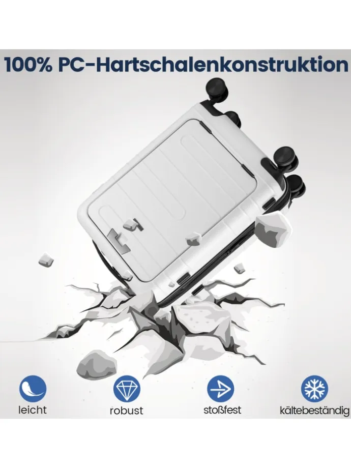 20" Handgepäck in Weiß