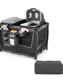 5 in 1 Beistellbett Baby in Grau