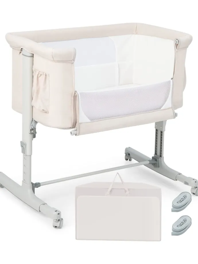 3 in 1 Beistellbett in Beige