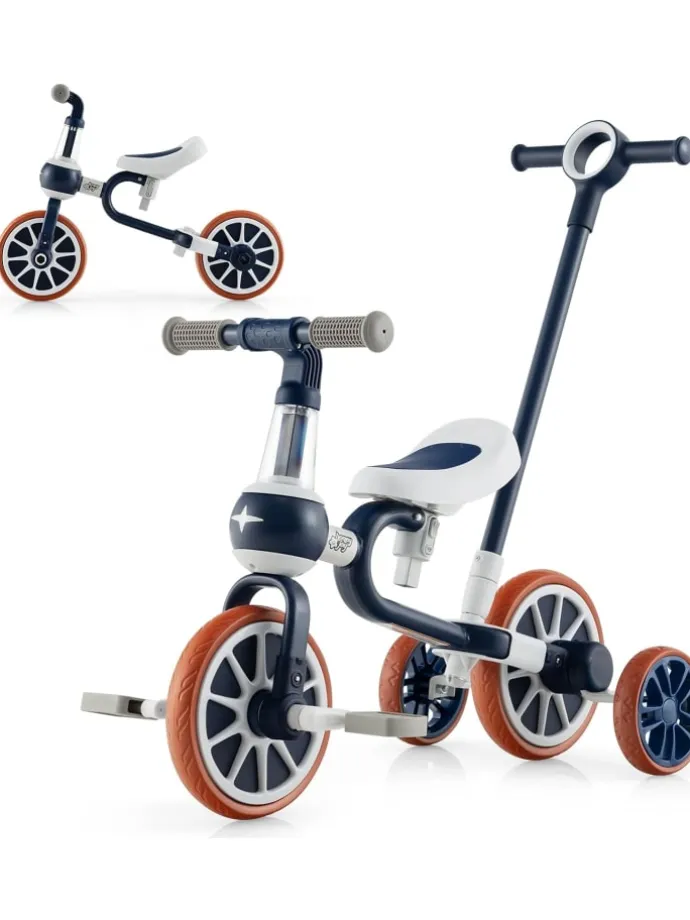 4 in 1 Dreirad von 2-4 Jahren in Blau