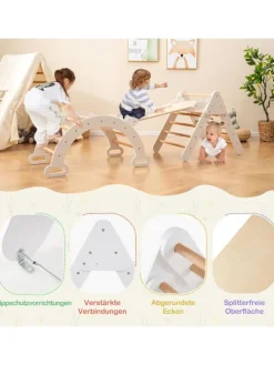 4 in 1 Kletterdreieck ab 1 Jahre in Weiß