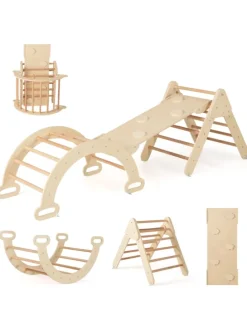 4 in 1 Kletterdreieck in Beige