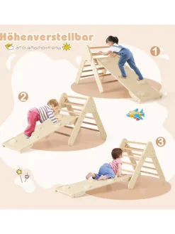 4 in 1 Kletterdreieck in Beige