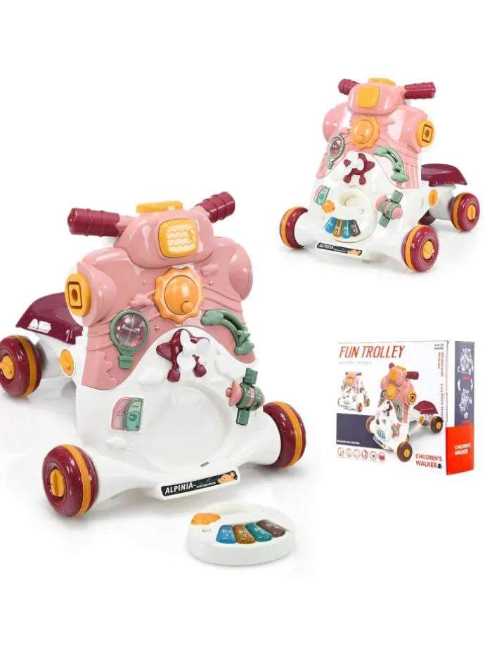 3 in 1 Lauflernwagen 6-36 Monaten in Rosa