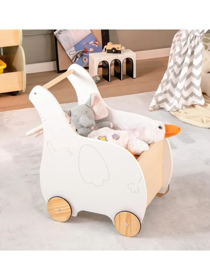 2 in 1 Lauflernwagen in Weiß