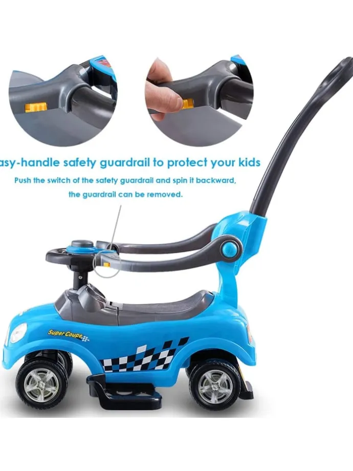 3 in 1 Rutschauto 2-6 Jahren in Blau