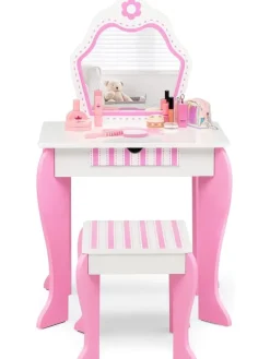 2 in 1 Schminktisch in Rosa