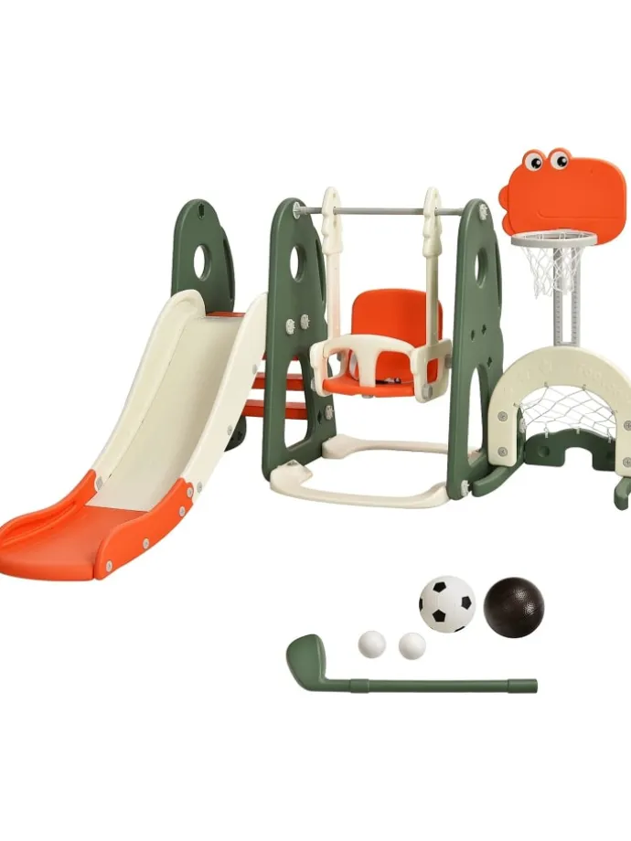 6 in 1 Spielplatz in Orange
