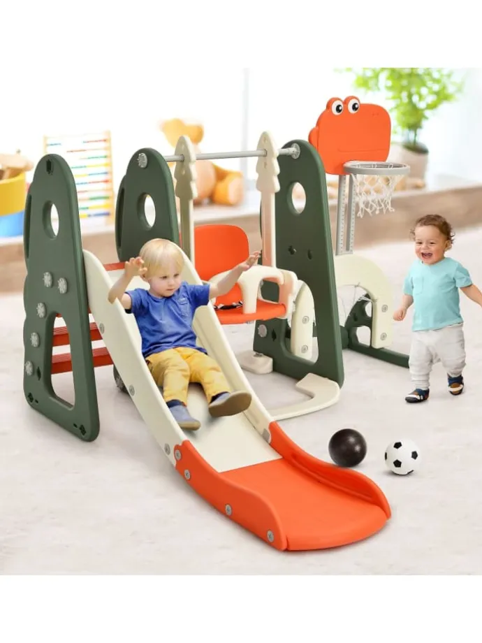 6 in 1 Spielplatz in Orange