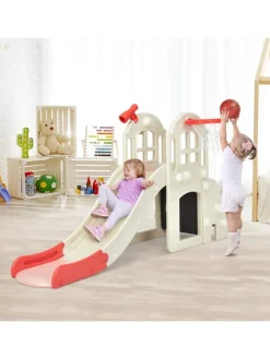6 in 1 Spielplatz in Rosa