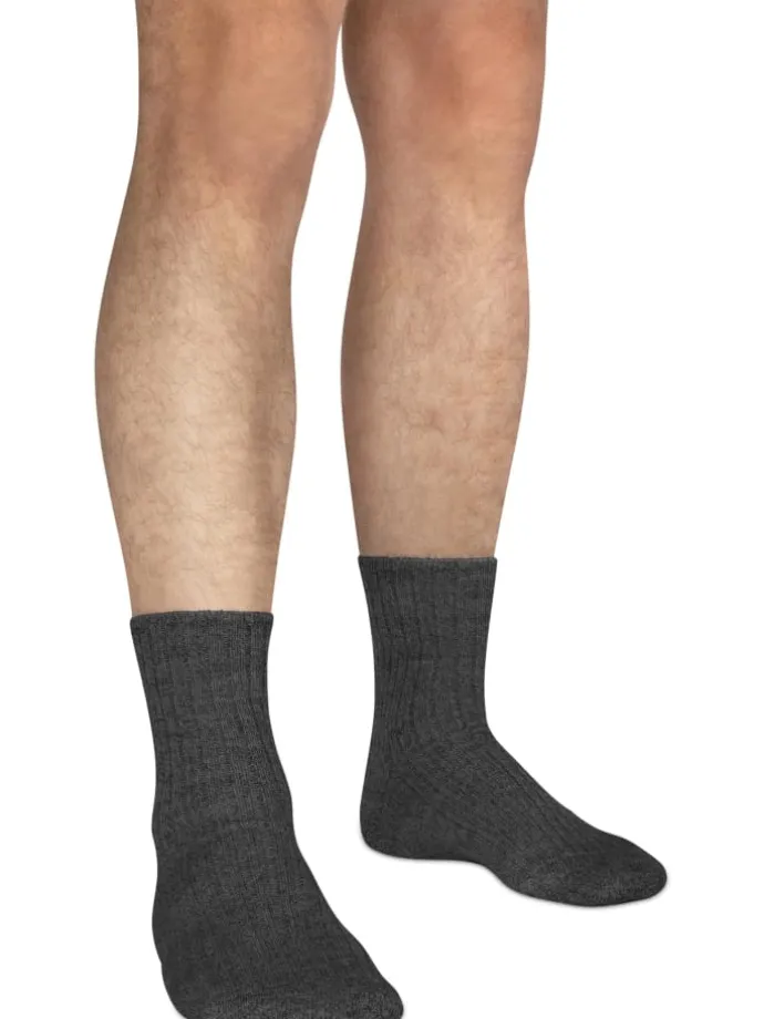 6 Paar Norweger-Schafwollsocken in Anthrazit