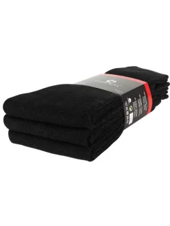 12 Paar Tennissocken, Frotteesocken in schwarz