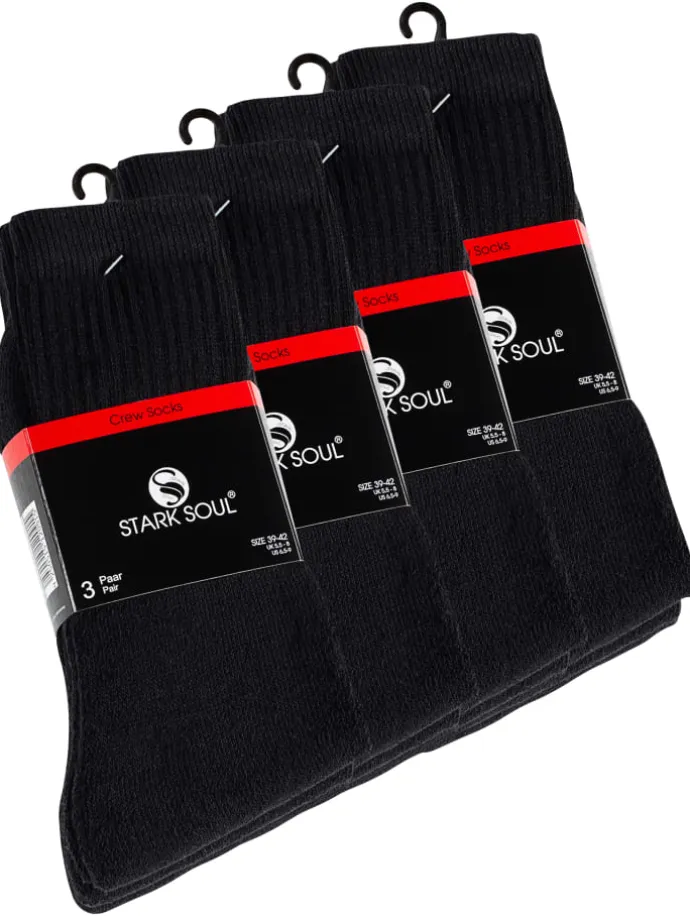 12 Paar Tennissocken, Frotteesocken in schwarz