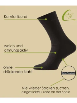 10 Paar Unisex Socken Baumwollsocken - Back to Basic in marineblau