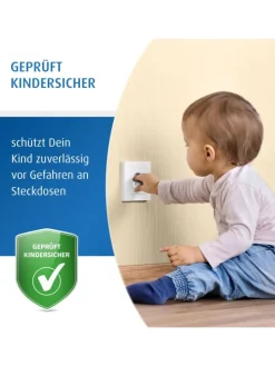 [20 Stück] Steckdosenschutz schraubbar weiß in Weiß ab 0 Monate