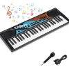49 Tasten Keyboard Kinder ab 3 Jahren in Schwarz