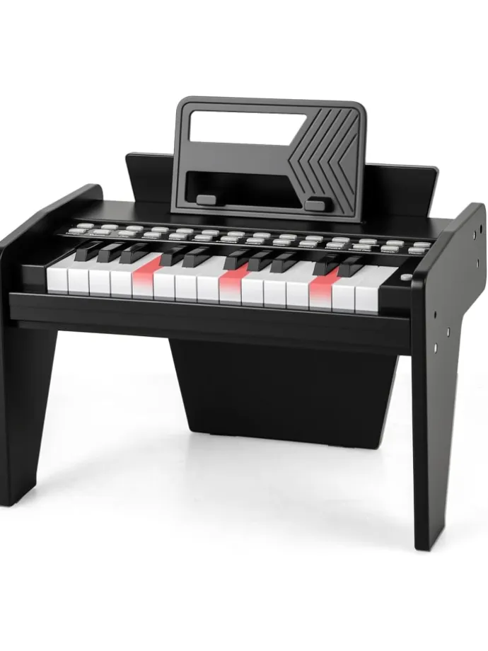 25 Tasten Keyboard Kinder ab 3 Jahren in Schwarz