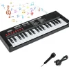 37 Tasten Keyboard Kinder ab 3 Jahren in Schwarz