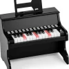 25 Tasten Keyboard Kinder ab 3 Jahren in Schwarz