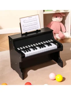 25 Tasten Keyboard Kinder ab 3 Jahren in Schwarz