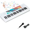 49 Tasten Keyboard Kinder ab 3 Jahren in Weiß