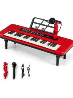 37 Tasten Kinder Keyboard ab 3 Jahren in Rot