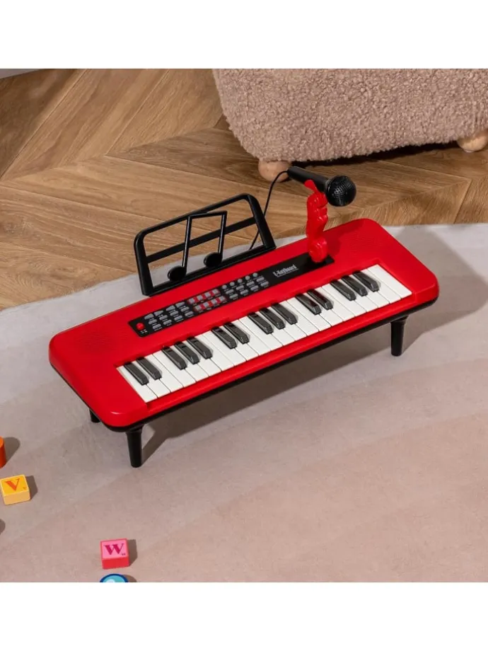 37 Tasten Kinder Keyboard ab 3 Jahren in Rot
