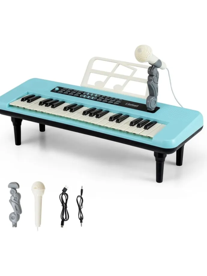 37 Tasten Kinder Keyboard ab 3 Jahren in Blau