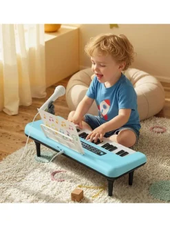 37 Tasten Kinder Keyboard ab 3 Jahren in Blau