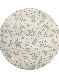 2 tlg. Feinbiber Bettwäsche 100x135cm Floral Neutrale Natur in Weiß/ Grau