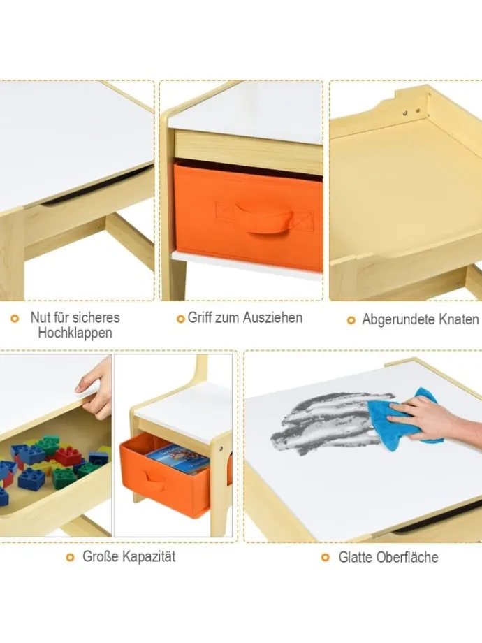 3 tlg. Kindersitzgruppe 3-7 Jahren in Orange