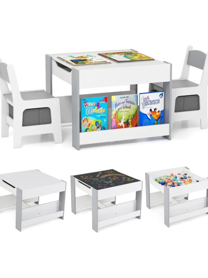 3 tlg. Kindersitzgruppe ab 3 Jahren in Grau