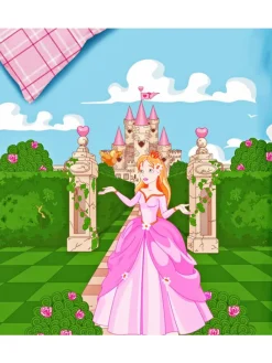 2 tlg. Renforcé Bettwäsche 100x135cm Prinzessin in Rosa