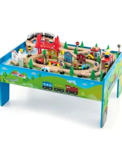 80 tlg. Set Eisenbahn in Bunt