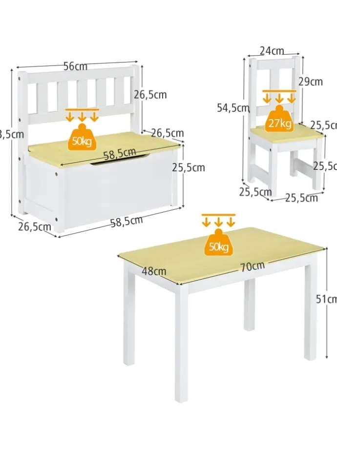 4 tlg. Set Sitzgruppe in Beige