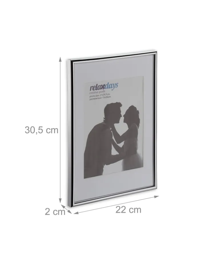 24 x Bilderrahmen "A4" in Silber
