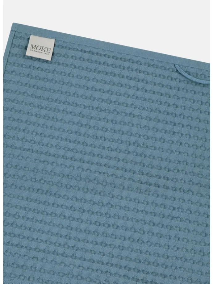 2 X Duschtuch im Set Piquee in Steel blue