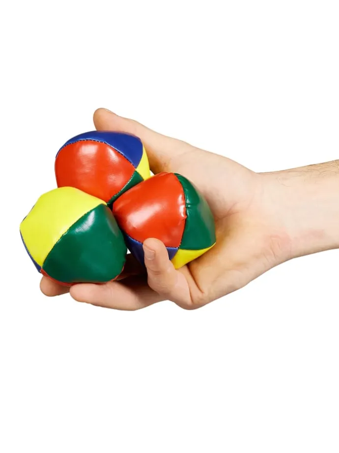 5 x Jonglierbälle in Bunt - Ø 6,5 cm