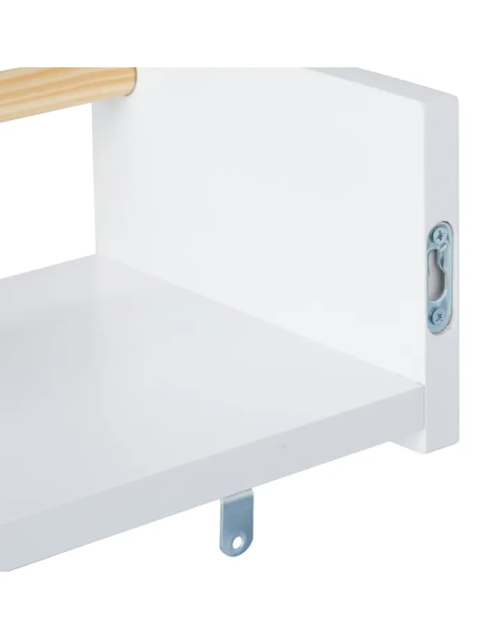 3 x Kinderregal in Weiß/ Natur - (B)50 x (H)12 x (T)18 cm