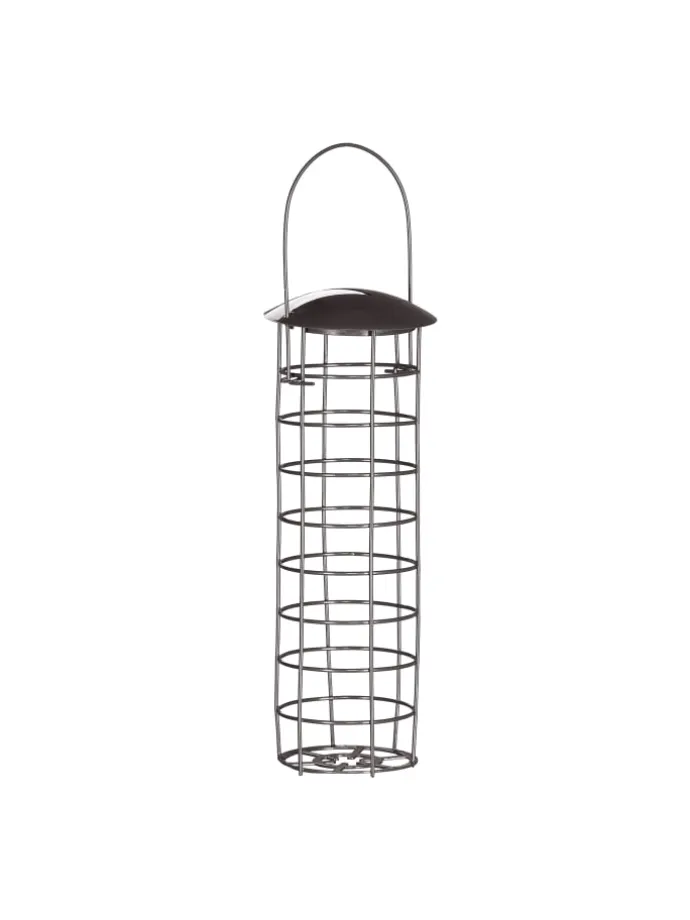 5 x Meisenknödelhalter in Grau - (H)31 x Ø 8,5 cm