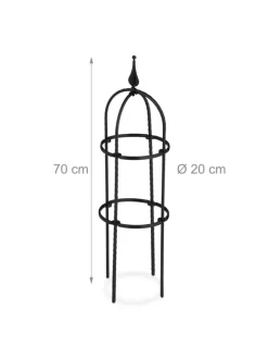 2 x Rankhilfe in Schwarz - (H)70 cm