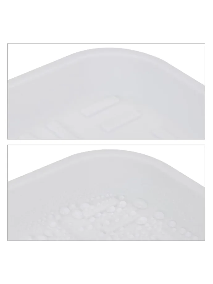 2 x Schuhabtropfschale in Weiß - (B)74x (H)3,5 x (T)36 cm