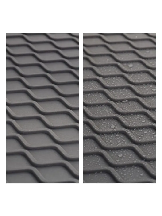 3 x Schuhabtropfschale in Grau - (B)60 x (H)3 x (T)40 cm