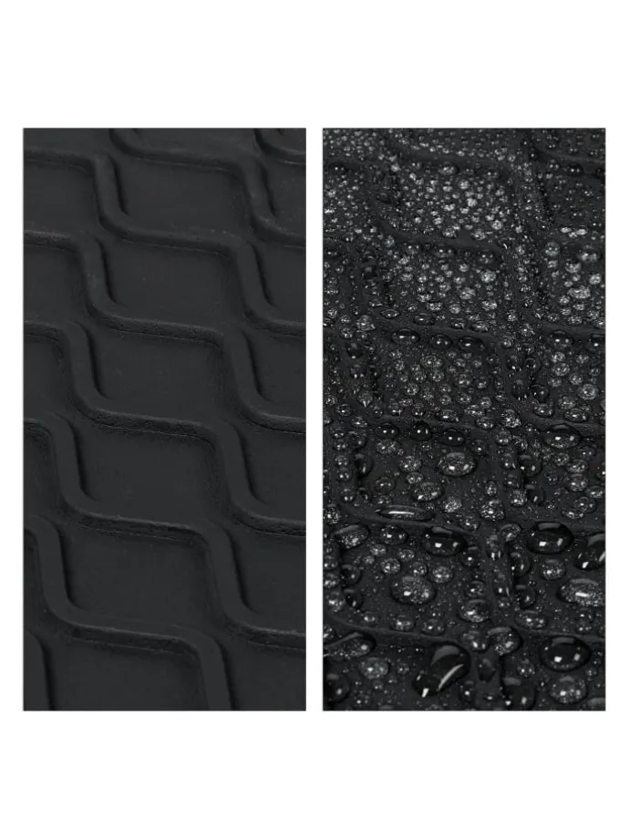 3 x Schuhabtropfschale in Schwarz - (B)60 x (H)3 x (T)40 cm