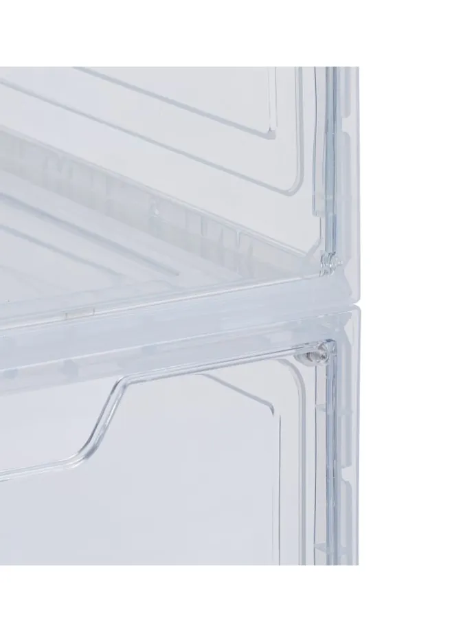 6 x Schuhboxen in Transparent - (B)25 x (H)18 x (T)34 cm