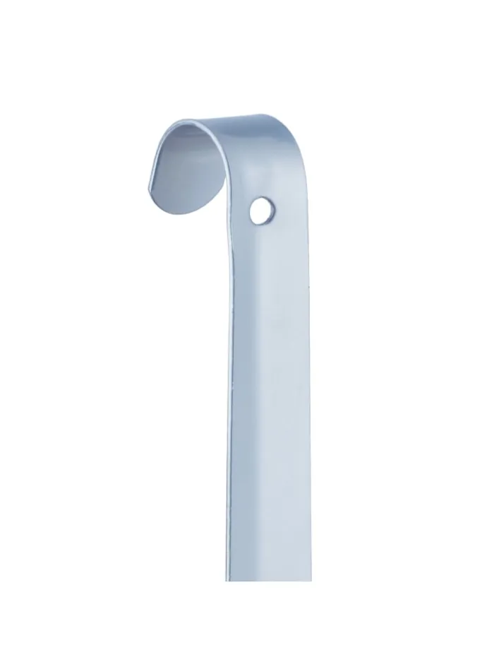 2 x Schuhlöffel in Silber - 70 cm