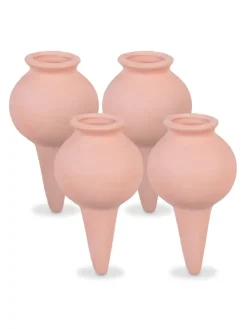 4 x Tonkegel in Terrakotta