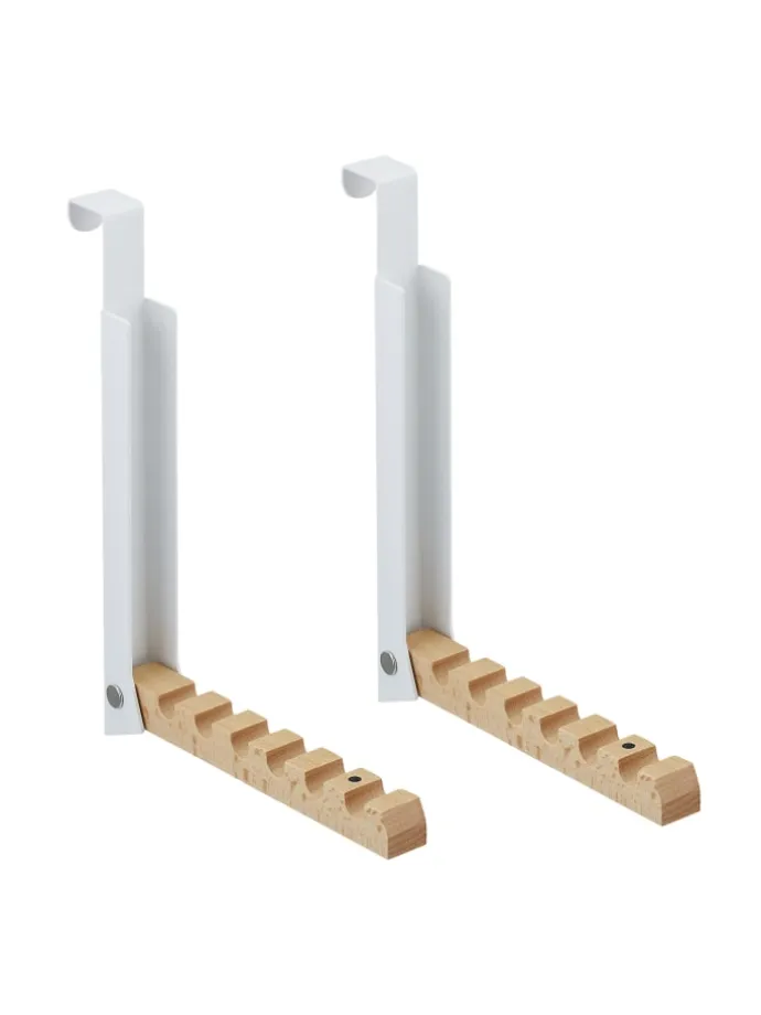 2 x Türgarderobe "klappbar" in Weiß